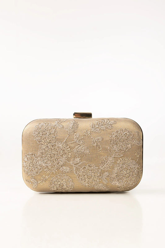 Golden Beige Clutch