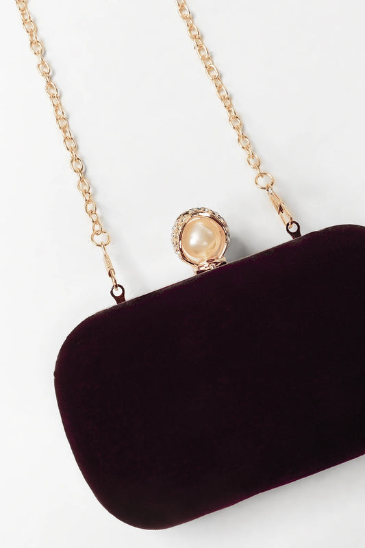 Maroon Clutch